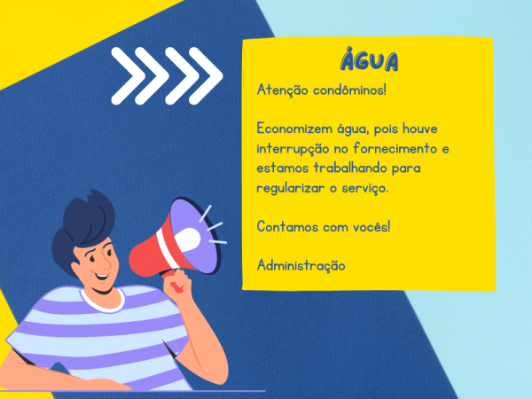 Comunicado sobre Falta de Água no Condomínio